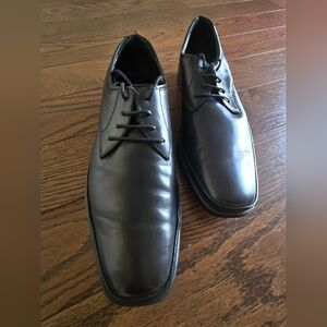 Calvin Klein Men's Black Leather Derby Dress Shoes